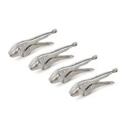 TEKTON 5 In. Curved Jaw Locking Pliers (4-Pack)