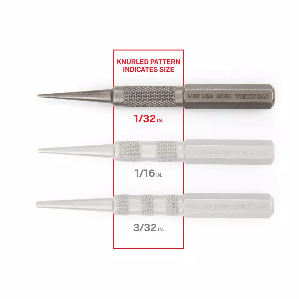 Chisels, Files & Punches TEKTON 1/32 In. Nail Set 5 Chisels, Files & Punches TEKTON 1/32 In. Nail Set - Image 3