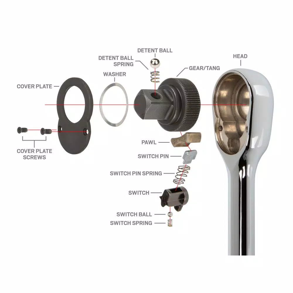Ratchets & Sockets TEKTON 3/8 In. Drive X 18 In. Ratchet 14 Ratchets & Sockets TEKTON 3/8 In. Drive X 18 In. Ratchet - Image 12