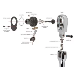 Ratchets & Sockets TEKTON 3/8 In. Drive X 8 In. Flex Quick-Release Ratchet -Deals Power Tool Accessories Store tekton ratchets srh31108 c3 1000