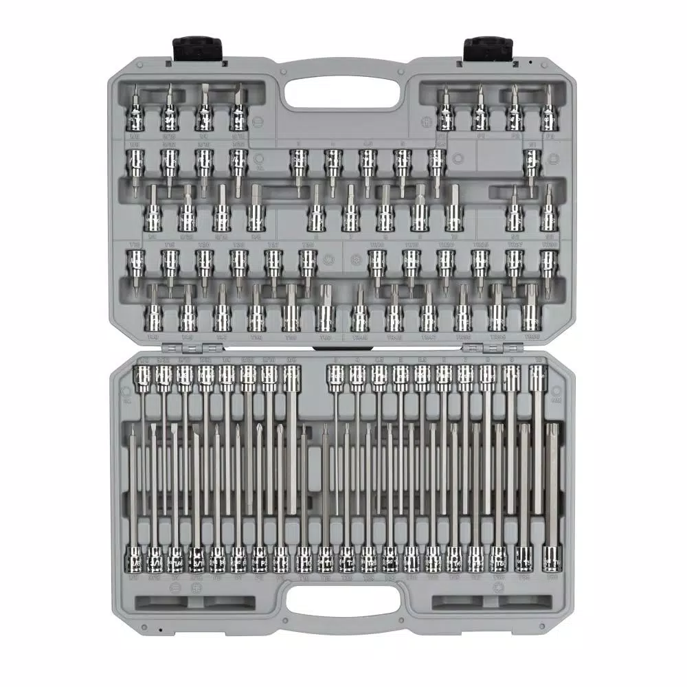 Ratchets & Sockets TEKTON 3/8 In. Drive Hex, Torx, Phillips, Slotted, Square Bit Socket Set (91-Piece) 3 Ratchets & Sockets TEKTON 3/8 In. Drive Hex, Torx, Phillips, Slotted, Square Bit Socket Set (91-Piece)