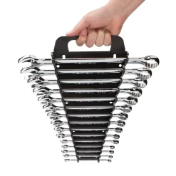 Tool Accessories TEKTON 7.5 In. 15-Tool Store-and-Go Wrench Rack Keeper In Black 17 Tool Accessories TEKTON 7.5 In. 15-Tool Store-and-Go Wrench Rack Keeper In Black -Deals Power Tool Accessories Store tekton tool accessories 79352 1f 1000