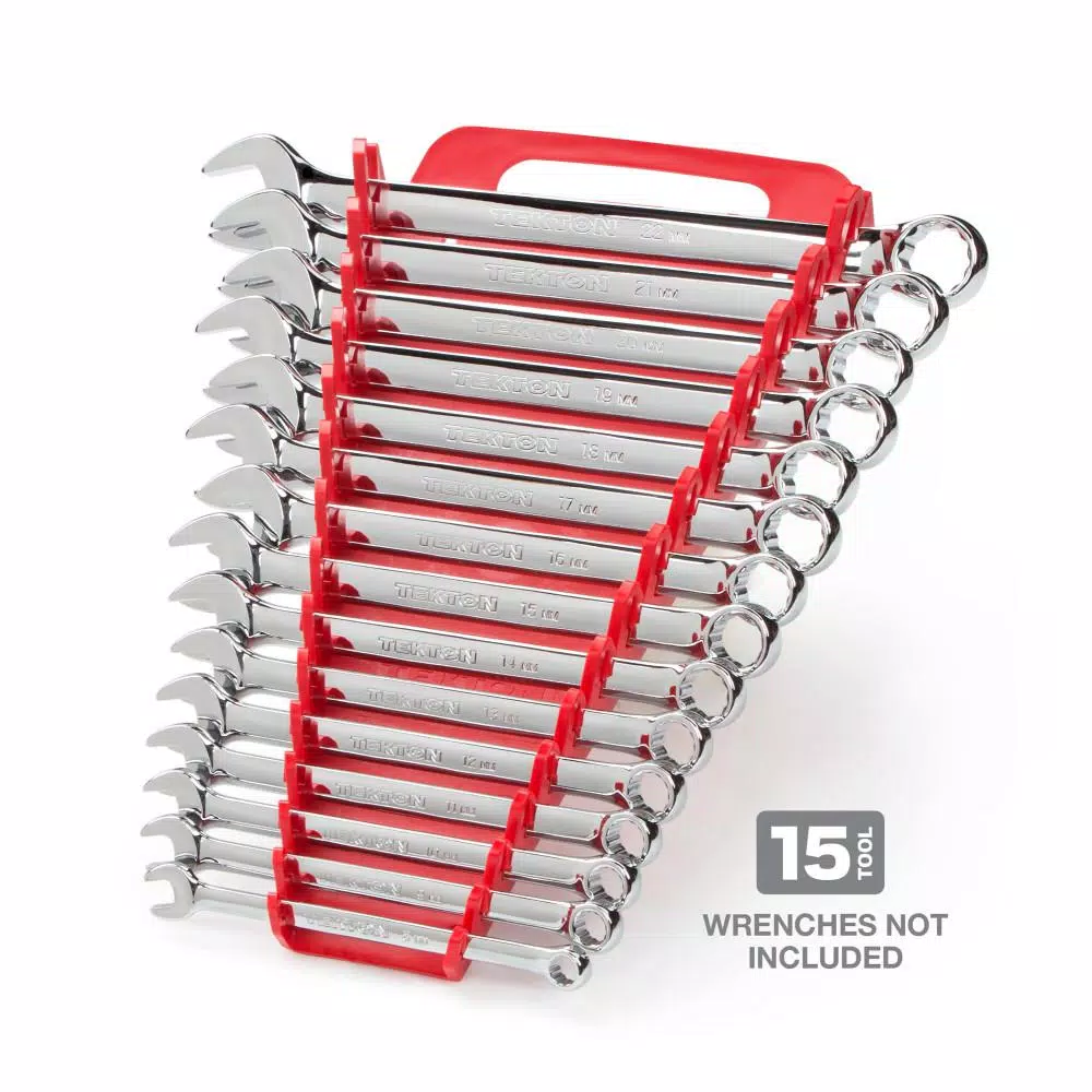 Tool Accessories TEKTON 7.5 In. 15-Tool Store-and-Go Wrench Rack Keeper In Red 4 Tool Accessories TEKTON 7.5 In. 15-Tool Store-and-Go Wrench Rack Keeper In Red - Image 2