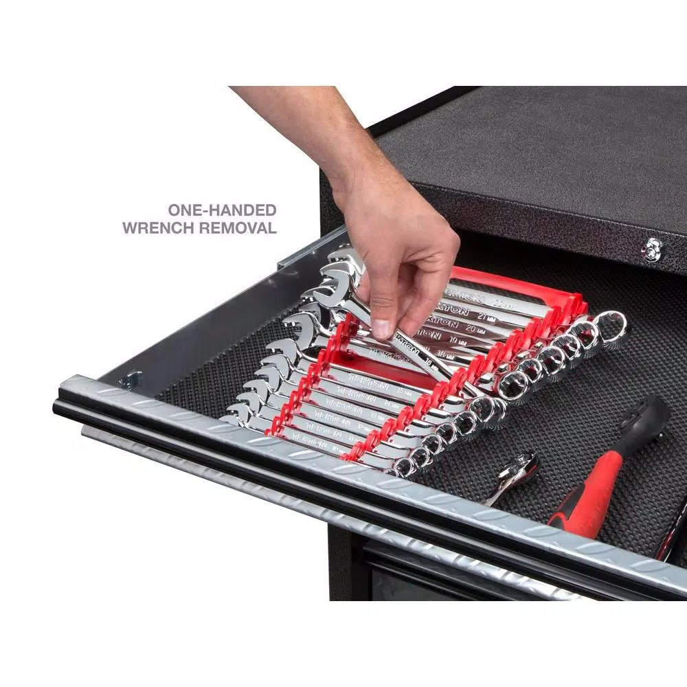 Tool Accessories TEKTON 7.5 In. 15-Tool Store-and-Go Wrench Rack Keeper In Red 11 Tool Accessories TEKTON 7.5 In. 15-Tool Store-and-Go Wrench Rack Keeper In Red - Image 9