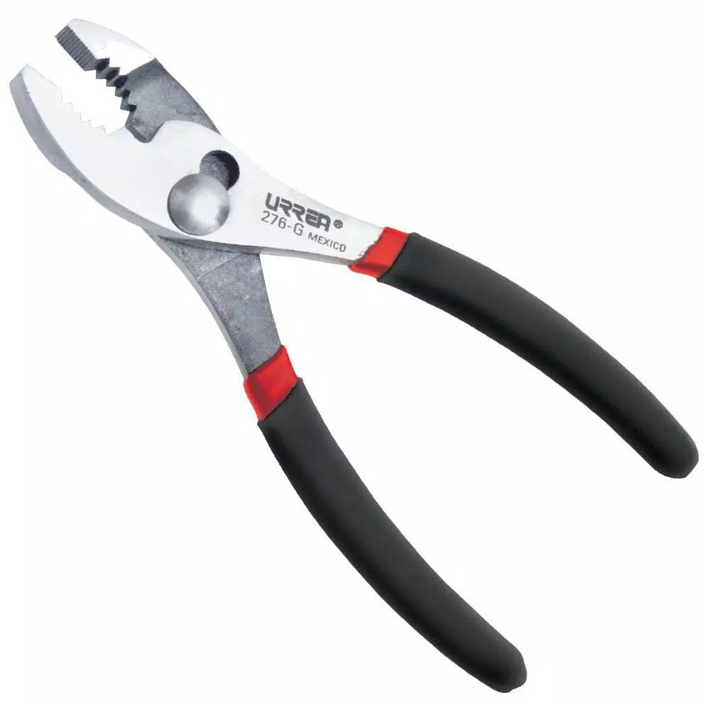 URREA 8 In. Long Heavy Duty Rubber Grip Slip Joint Pliers 3 URREA 8 In. Long Heavy Duty Rubber Grip Slip Joint Pliers