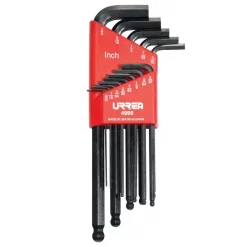 Hand Tool Sets URREA 1/20 In. To 3/8 In. 13 Piece Rack Set Of L-Type Hex Keys