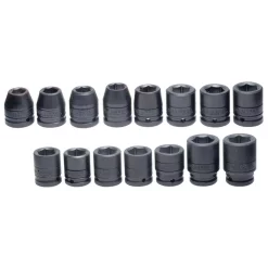 Hand Tool Sets URREA 3/4 In. Drive Metric 6-Point Impact Socket Set (15-Piece)