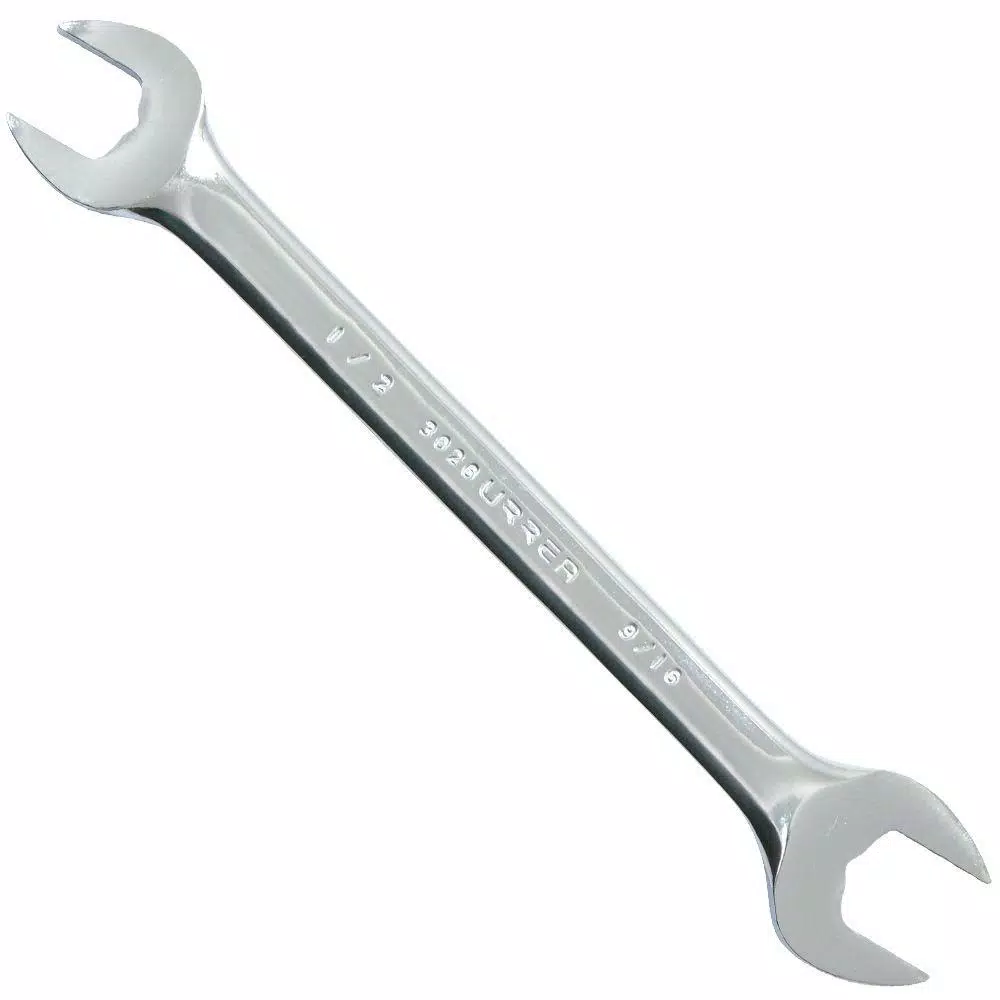Wrenches URREA 5/8 In. X 11/16 In. Open End Chrome Wrench 3 Wrenches URREA 5/8 In. X 11/16 In. Open End Chrome Wrench