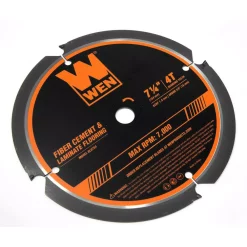 Saw Blades WEN 7-1/4 In. 4-Tooth Diamond-Tipped (PCD) Professional Circular Saw Blade For Fiber Cement And Laminate Flooring -Deals Power Tool Accessories Store wen circular saw blades bl0704 1f 1000