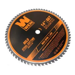 Saw Blades WEN 14 In. 66-Tooth Carbide-Tipped Professional Metal Saw Blade For Mild Steel Cutting 9 Saw Blades WEN 14 In. 66-Tooth Carbide-Tipped Professional Metal Saw Blade For Mild Steel Cutting -Deals Power Tool Accessories Store wen table saw blades miter saw blades bl1466 1f 1000