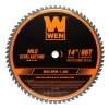 Saw Blades WEN 14 In. 66-Tooth Carbide-Tipped Professional Metal Saw Blade For Mild Steel Cutting -Deals Power Tool Accessories Store wen table saw blades miter saw blades bl1466 64 1000