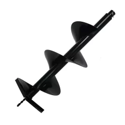 Drill Bits XtremepowerUS 4 In. Replacement Earth Auger Bit – 3/4 In. Shaft For Post Hole Machine