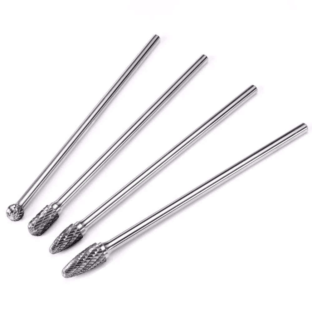 Rotary Tool Accessories XtremepowerUS 6 In. L Reach Double Cut Carbide Rotary Burr Bits Set (4-Piece) 5 Rotary Tool Accessories XtremepowerUS 6 In. L Reach Double Cut Carbide Rotary Burr Bits Set (4-Piece) - Image 3