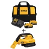 Wet & Dry Vacuums DEWALT 20-Volt 1/2 Gal. MAX Lithium-Ion Wet/Dry Portable Vacuum With Premium Battery Pack 5.0 Ah (2-Pack), Charger And Kit Bag -Deals Power Tool Accessories Store yellows golds dewalt wet dry vacuums dcb2052ckw517b 64 1000