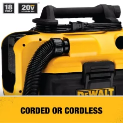 Wet & Dry Vacuums DEWALT 2 Gal. Max Cordless/Corded Wet/Dry Vacuum -Deals Power Tool Accessories Store yellows golds dewalt wet dry vacuums dcv581h 1d 1000