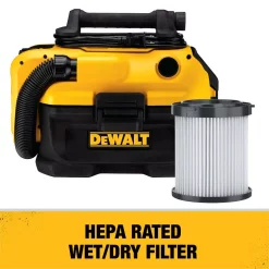 Wet & Dry Vacuums DEWALT 2 Gal. Max Cordless/Corded Wet/Dry Vacuum -Deals Power Tool Accessories Store yellows golds dewalt wet dry vacuums dcv581h 66 1000