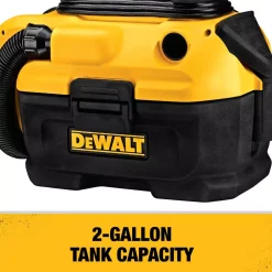 Wet & Dry Vacuums DEWALT 2 Gal. Max Cordless/Corded Wet/Dry Vacuum -Deals Power Tool Accessories Store yellows golds dewalt wet dry vacuums dcv581h 76 1000