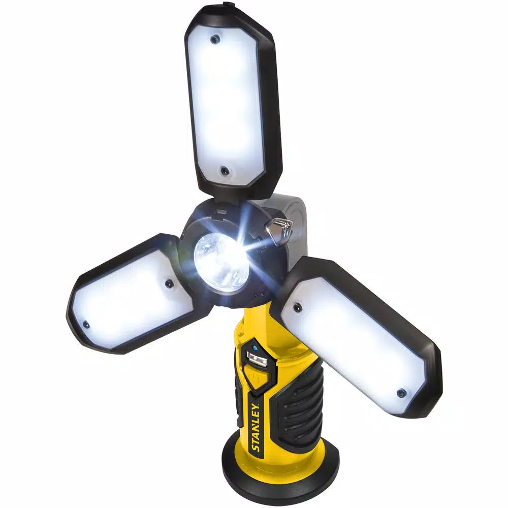 Handheld Spotlights Stanley Rechargeable 400 Lumens LED Satellite Work Light With USB Charger 5 Handheld Spotlights Stanley Rechargeable 400 Lumens LED Satellite Work Light With USB Charger - Image 3