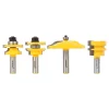 Woodworking Tool Accessories Yonico Raised Panel Cabinet Door 1/2 In. Shank Carbide Tipped Router Bit Set (4-Piece)
