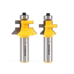 Woodworking Tool Accessories Yonico Tongue And Groove Flooring Up To 3/4 In. Stock 1/2 In. Shank Carbide Tipped Router Bit Set (2-Piece)