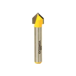 Woodworking Tool Accessories Yonico V-Groove 90° 1/4 In. Shank Carbide Tipped Router Bit